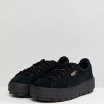 Puma Platform Black Trainers